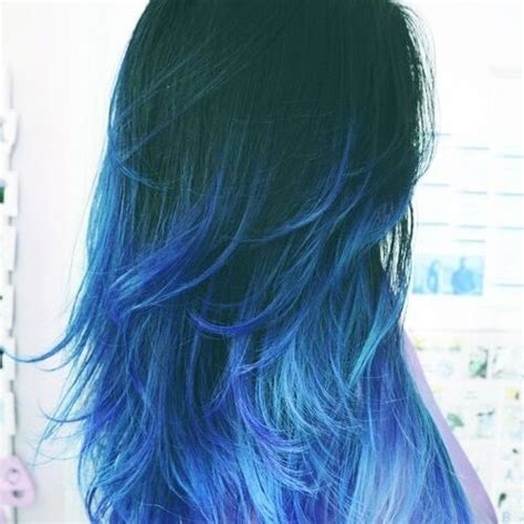 As long as the pink tones complement the way in which your hair layers naturally fall down on your shoulders #10: Blue is the Coolest Color: 50 Blue Ombre Hair Ideas | Hair ...