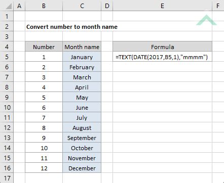 Convert Month Name To Number Free Excel Tutorial Sexiezpix Web Porn