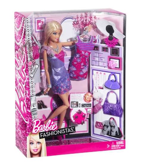 Mattel Barbie Fashionista Wardrobe Doll Assorted Buy Mattel Barbie