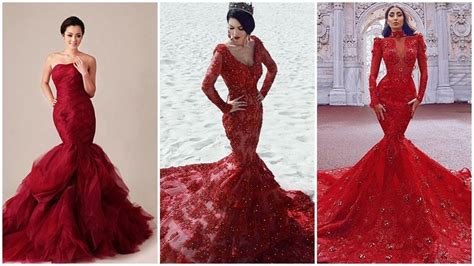 13 Red Wedding Dresses For Striking Brides