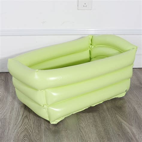 It is durable and spacious with its dimension of 36 inches x 20 inches x 11 inches. Portable Inflatable Baby Bathtub Folding Children Sit Lie ...
