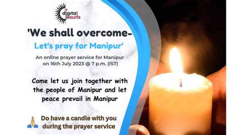 ‘we shall overcome let s pray for manipur an online prayer service goa dcscm