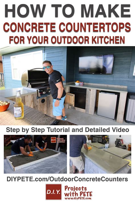 If you are a professional looking to make concrete countertops as a business, material costs of concrete countertop mixes are not the issue. How to Make Concrete Counters for an Outdoor Kitchen in 2020 | Making concrete countertops ...