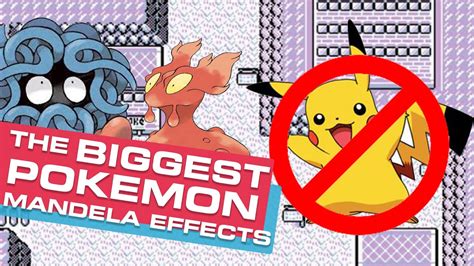 The Best Pokémon Mandela Effects Ever Youtube