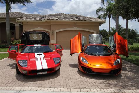 Ferrari , hit the search button and wait for search results; McLaren MP4-12c Volcano Orange vs Ford GT Red and White Photo Gallery | DragTimes.com Drag ...