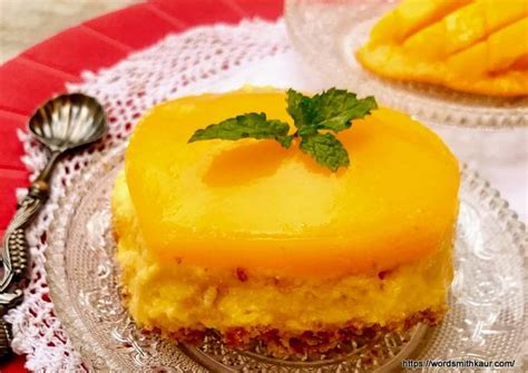 Mango Cheesecake Recipe Food Dishes