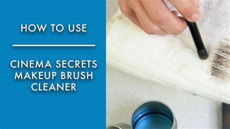 How To Use Cinema Secrets Makeup Brush Cleaner Dip Method YouTube