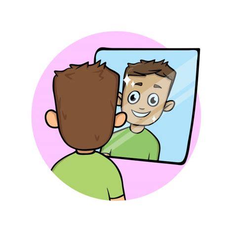 Looking Into Mirror Illustrations Royalty Free Vector Graphics And Clip