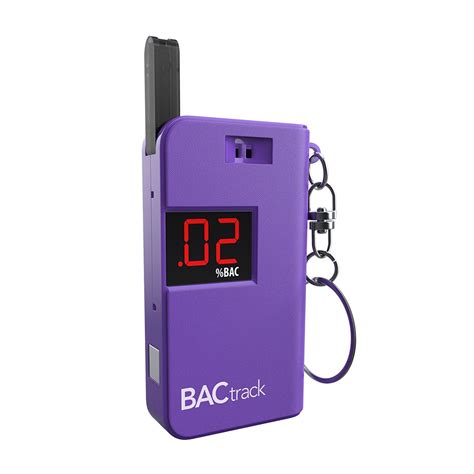 Bactrack Keychain Breathalyzer Purple Ultra Portable Pocket Keyring