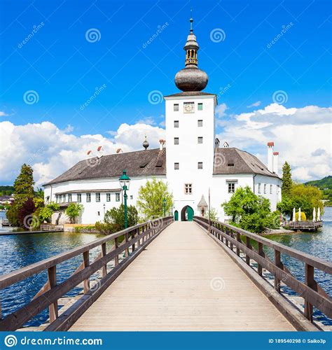 Gmunden Schloss Ort Austria Stock Photo Image Of Schloss Water