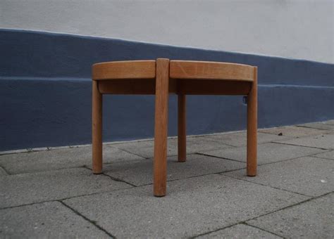 Danish Reversible Tray Top Oakcork Side Table By Børge Mogensen 1960s