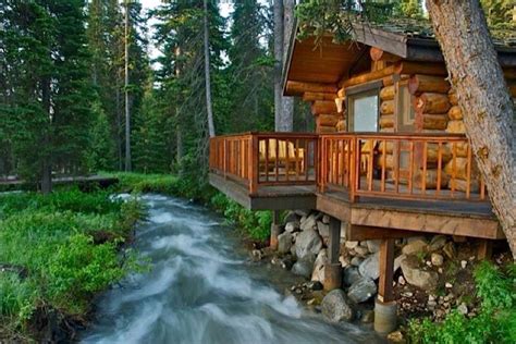 Maybe you would like to learn more about one of these? Log cabin by creek | Log cabin homes, Cabins and cottages ...