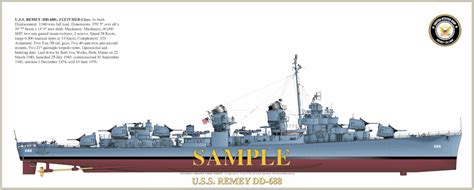 Destroyer Photo Index Dd 688 Uss Remey