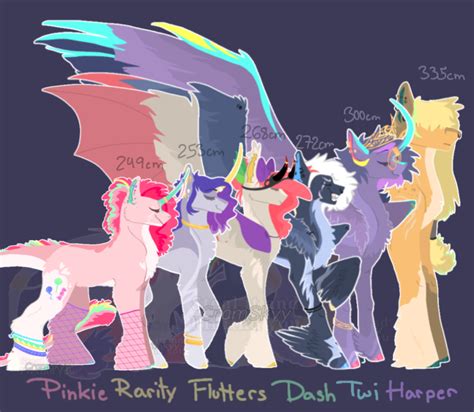 Mane 6 Headcanons And Height Chart At The Bottom By Cramskyy On