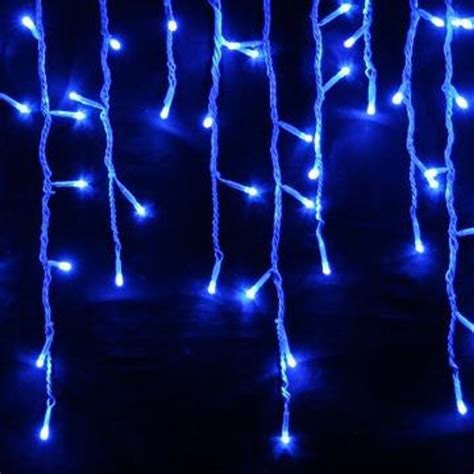 21m 500 Led Solar Blue Christmas Icicle Lights With 8