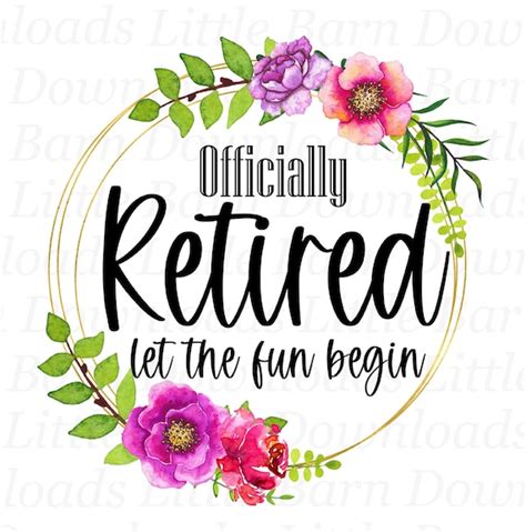 Retirement Clipart Retired Png Sublimation Designs Etsy Canada