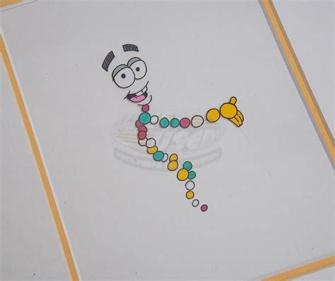 Jurassic Park Mr Dna Animation Cel And Matching Production Drawing
