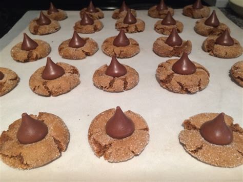 Using #40 scoop, drop dough on prepared sheet pans. Hershey Kiss Gingerbread Cookies : 21 Of the Best Ideas for Hershey Kisses Christmas Cookies ...