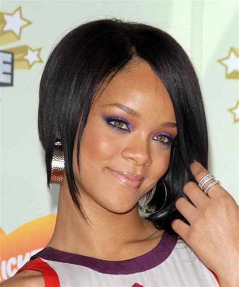 Rihanna Concave Angled Bob Hair Cut