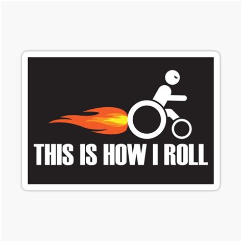 Funny Wheelchair Stickers Redbubble