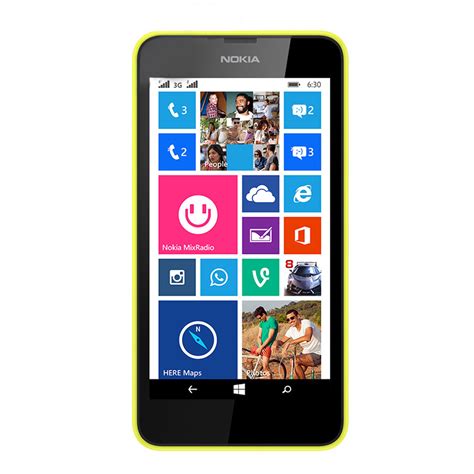 Nokia Lumia 630 Dual Bright Yellow 8 Gb Smart Phone