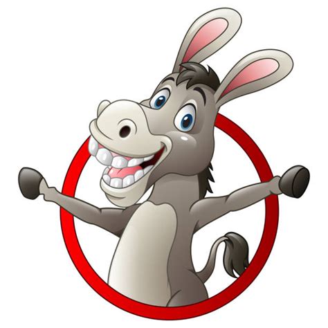Cartoon Of Funny Donkey Head Illustrations Royalty Free Vector