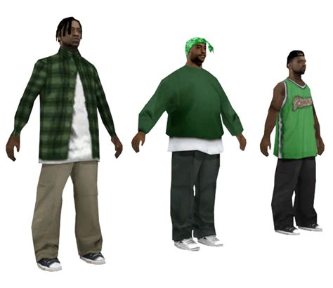 Pc Computer Grand Theft Auto San Andreas Grove Gang Members
