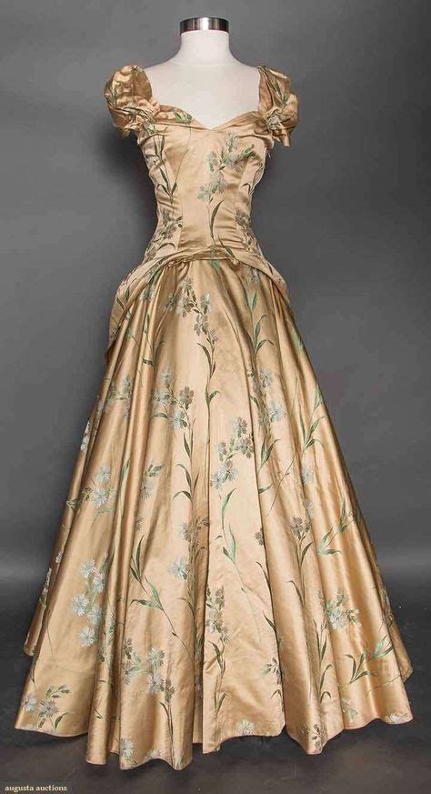 Gold Brocade Evening Gown 1940s Augusta Auctions April 8 2015 Nyc