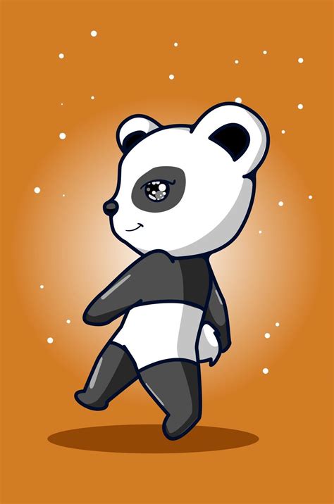 A Handsome And Cool Panda Hand Drawing 2160274 Vector Art At Vecteezy