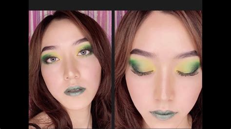 Everyday Makeup Lookgreen Yellow Glamtrang ĐiỂm TÔng Xanh Youtube