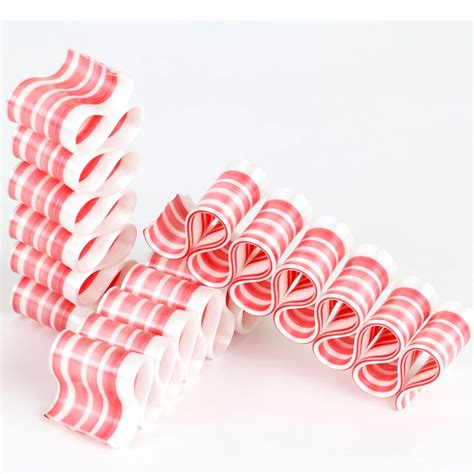 Old Fashioned Pink And White Thin Candy Ribbon 6ct Box Old Fashioned