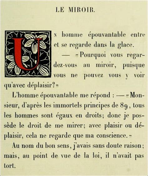 Charles Baudelaire Le Miroir 1869 Citations De Texte Miroir Pauvre France