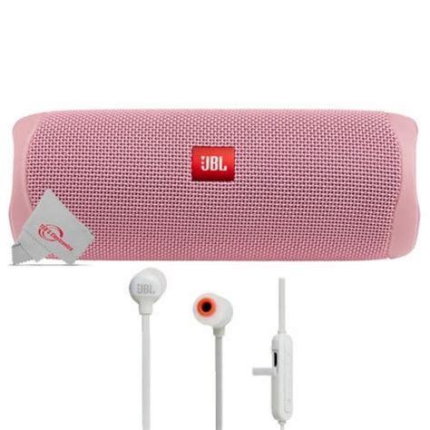 Jbl Flip 5 Portable Bluetooth Speaker Pink With Wireless In Ear