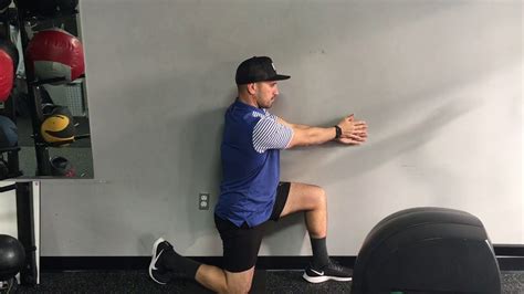 Half Kneeling Wall Assisted T Spine Rotation Youtube