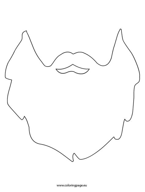 Beard Template Coloring Page Halloween Costumes For Work King