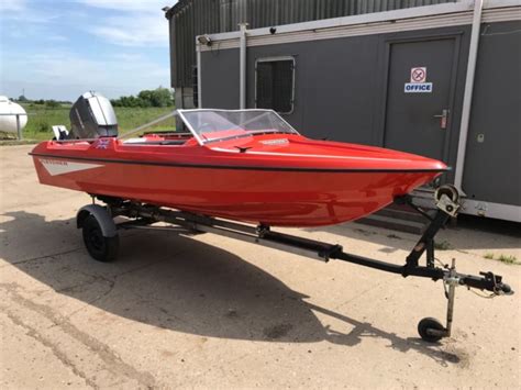 Fletcher Arrowflyte 14ft Speed Boat 75hp 2 Stroke Mariner Outboard For