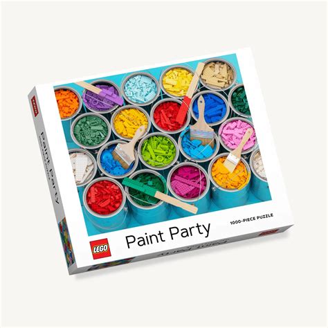 Chronicle books lego rainbow bricks 1000 piece jigsaw puzzle. LEGO Paint Party Puzzle | Paint party, Puzzle party, Color ...