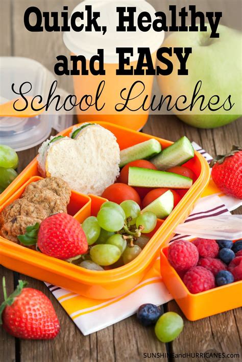 Healthy Quick And Easy School Lunches