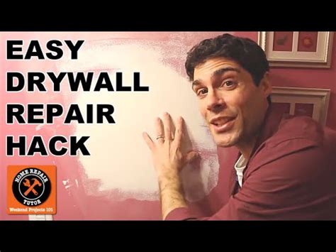 • got a hole in your wall? How to Fix a Small Hole in the Wall -- by Home Repair Tutor - YouTube