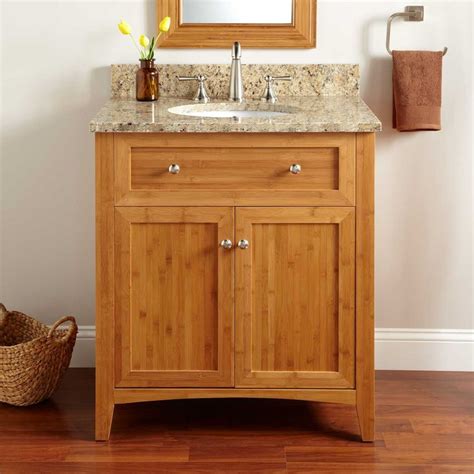Small narrow depth slim bathroom vanity home furniture. 30" Narrow Depth Alcott Bamboo Vanity for Undermount Sink ...