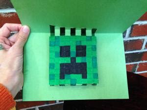 minecraft themed paper craft projects