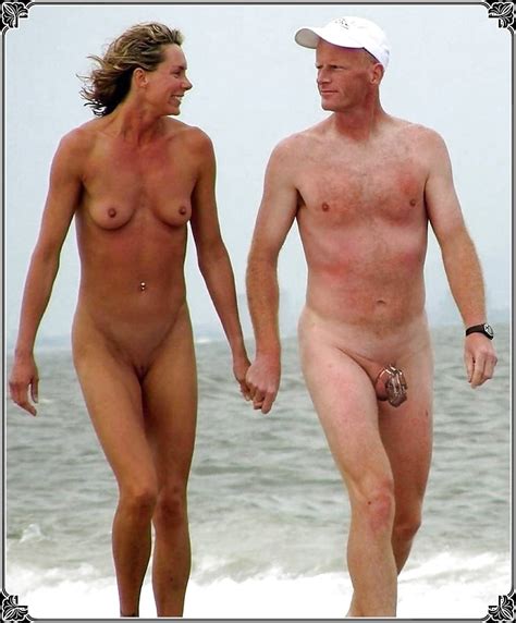 Woman Man Nude Beach