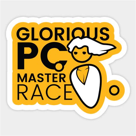 Pc Master Race Pc Master Race Sticker Teepublic