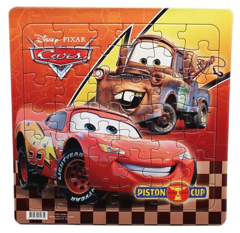 Disney Pixars Cars Lightning And Mater Piston Cup Puzzle 42pc