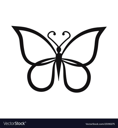 Butterfly Icon Royalty Free Vector Image Vectorstock