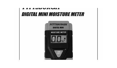 workzone 11334 moisture meter owner manual