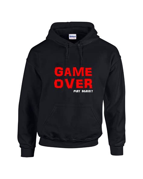 Game Over Hoodie Gamer Hoodie Get Ready To Level Up Your Etsy