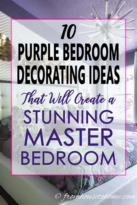 Image result for dark purple master bedroom ideas. Purple Bedroom Decorating Ideas: Create a Stunning Master ...