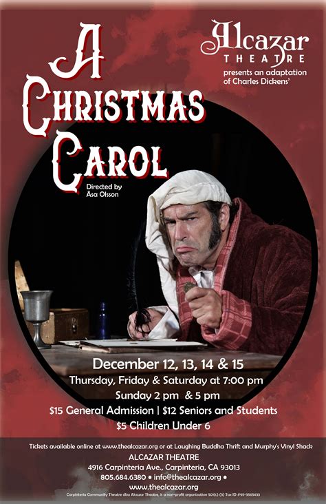 A Christmas Carol Alcazar Theatre Carpinteria