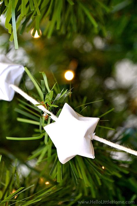 Diy Origami Lucky Star Garland Hello Little Home